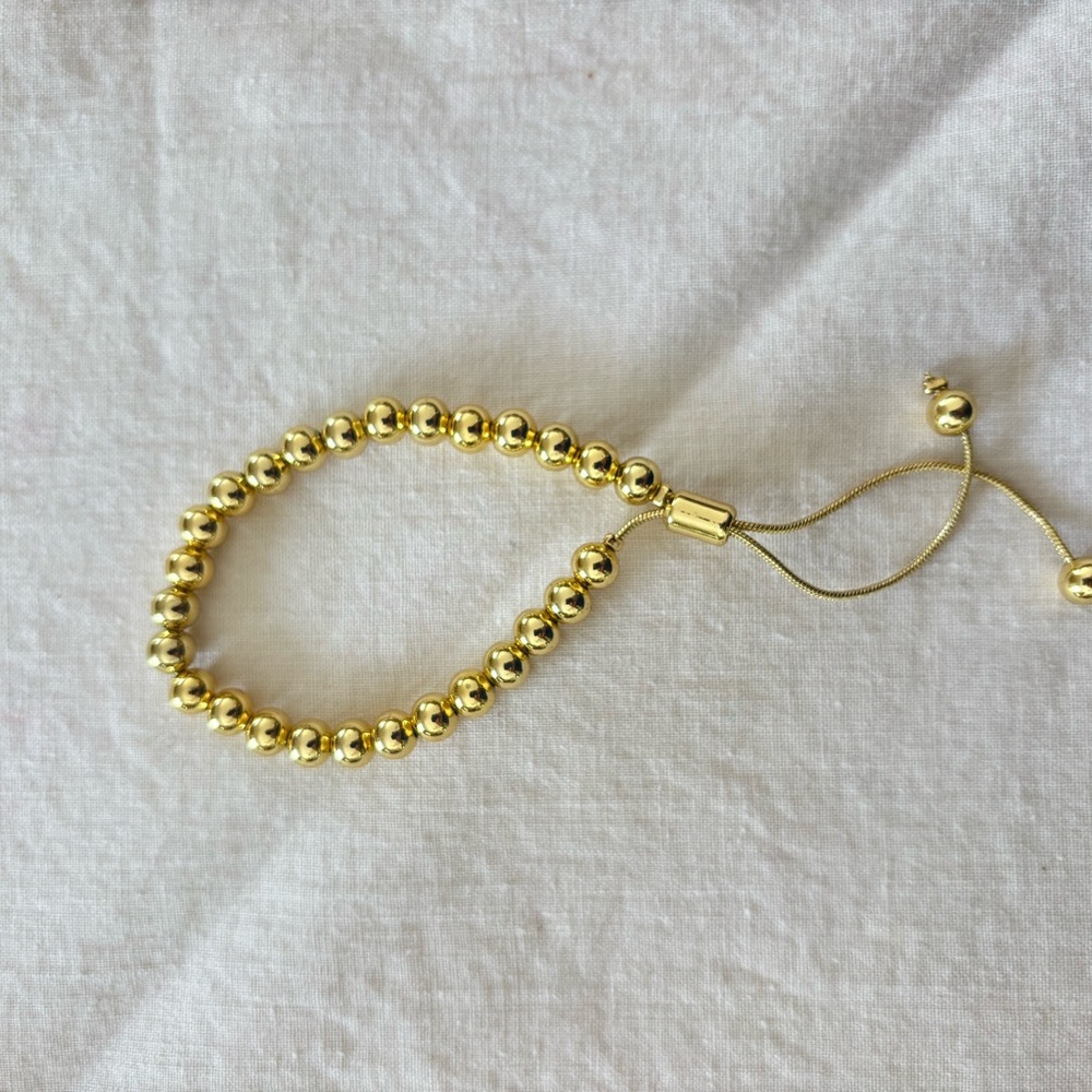 Free People Gold Beaded Bracelet